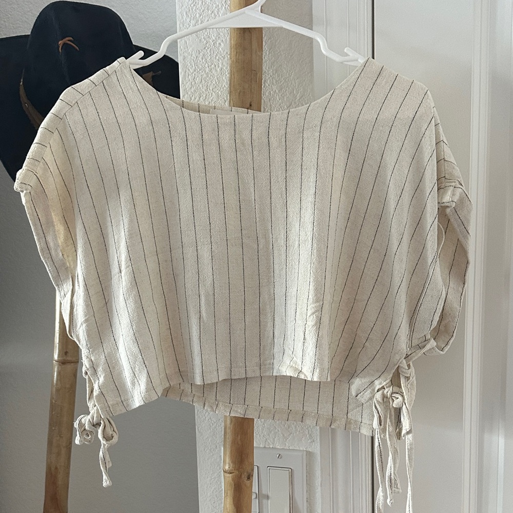 Altered State Striped Cream Women's Top